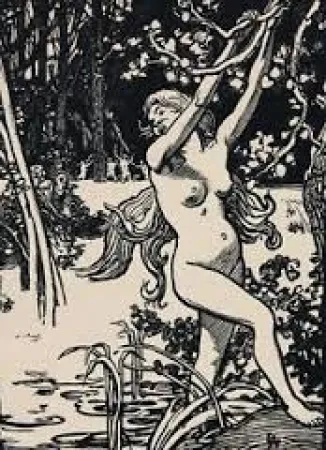 Holzschnitt Lepere - Susanna et les vieillards