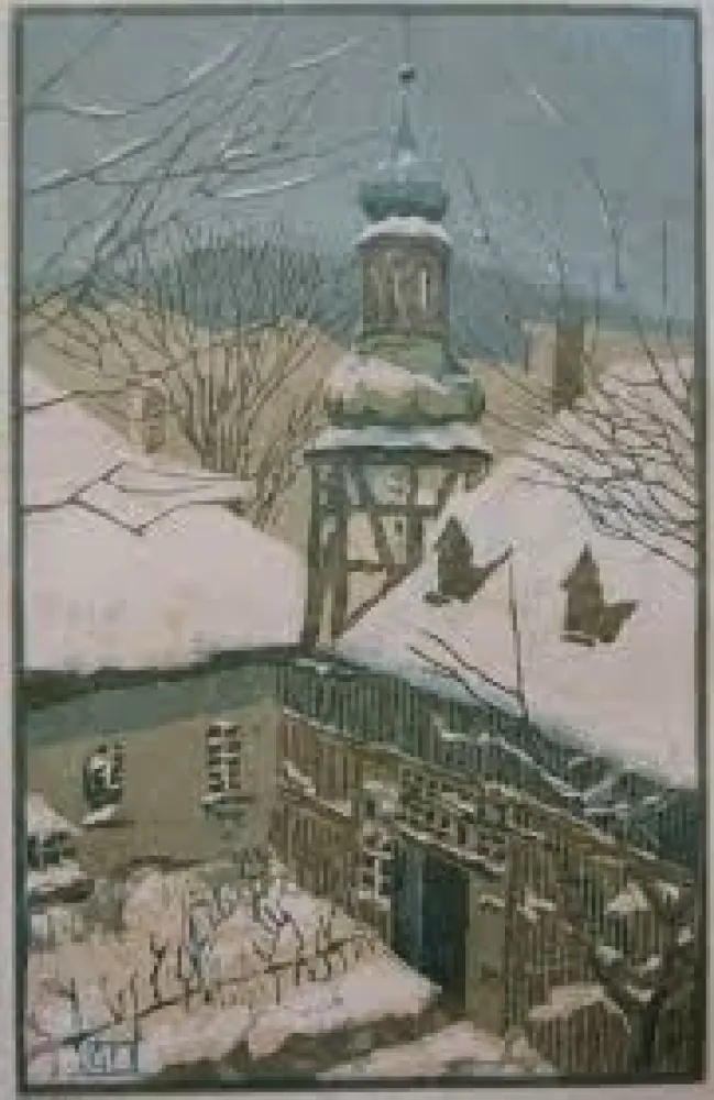 Holzschnitt Leschner - Untitled