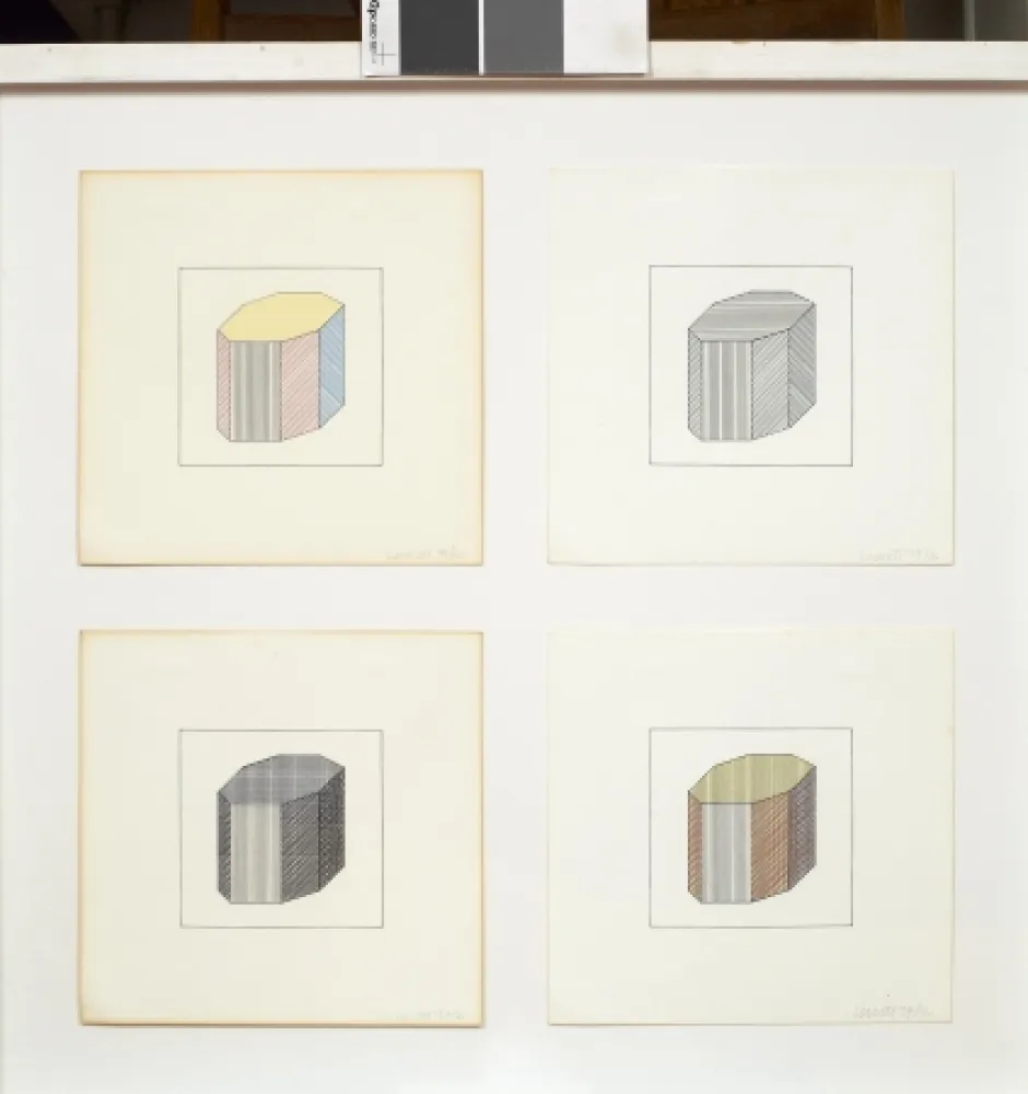 Siebdruck Lewitt - Forme dérivée d'un cube