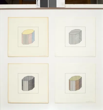 Siebdruck Lewitt - Forme dérivée d'un cube