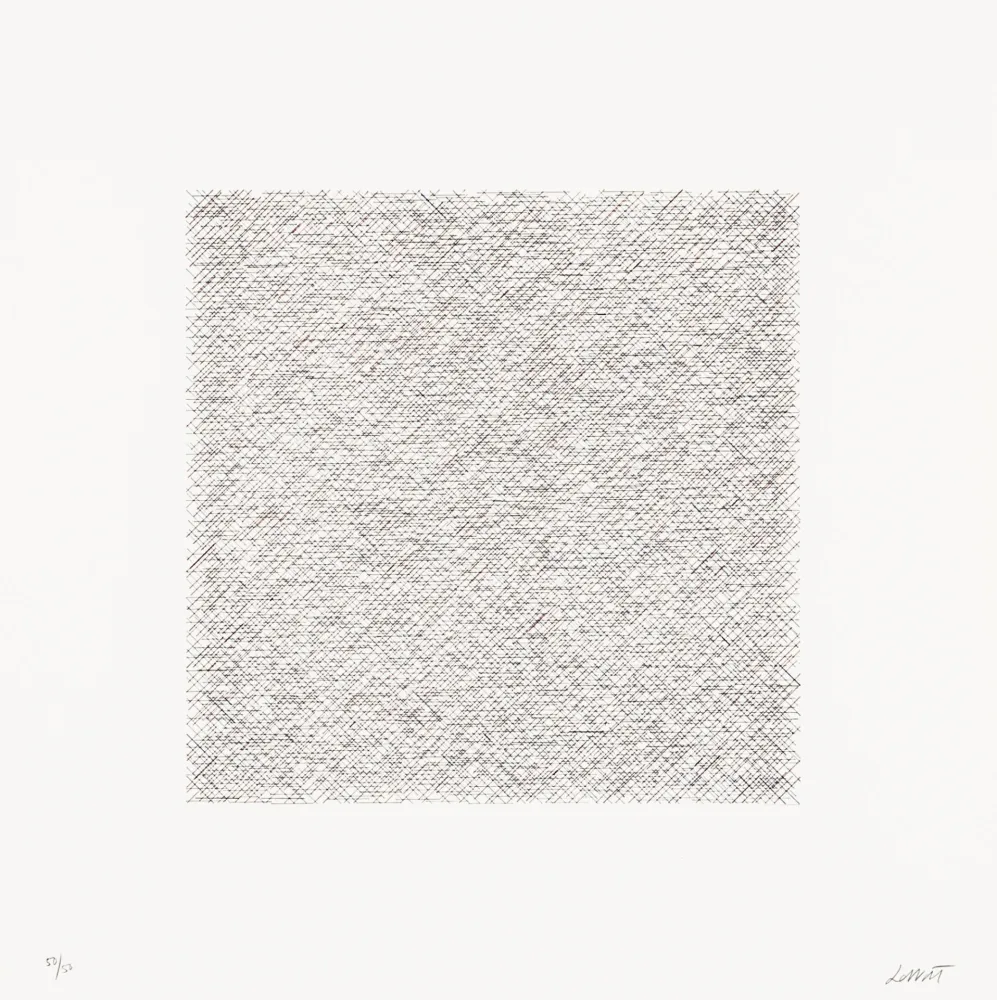 Lithographie Lewitt - Lines of One Inch in Four Directions and All Combinations 05 (70128)