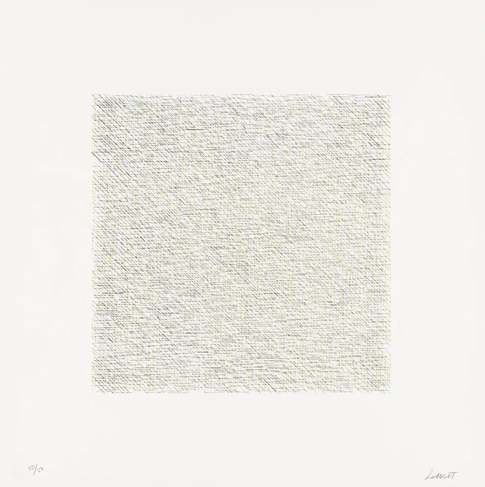 Lithographie Lewitt - Lines of One Inch in Four Directions and All Combinations 14 (70126)