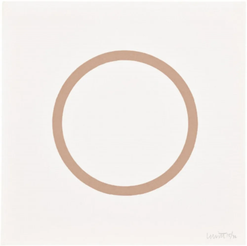 Siebdruck Lewitt - Plate 1 (from Five Geometric Figures in Five Colors)