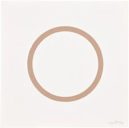 Siebdruck Lewitt - Plate 1 (from Five Geometric Figures in Five Colors)