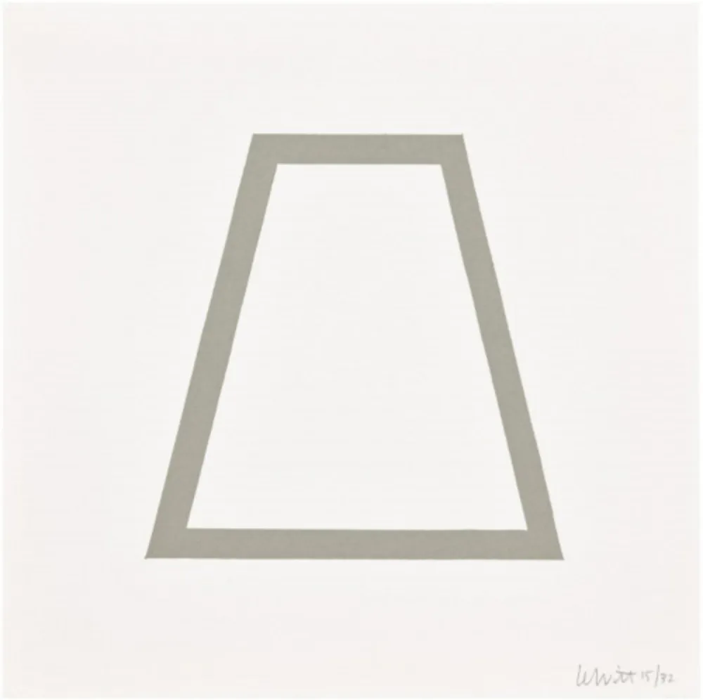 Siebdruck Lewitt - Plate 18 (from Five Geometric Figures in Five Colors)