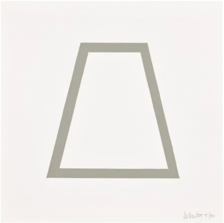 Siebdruck Lewitt - Plate 18 (from Five Geometric Figures in Five Colors)