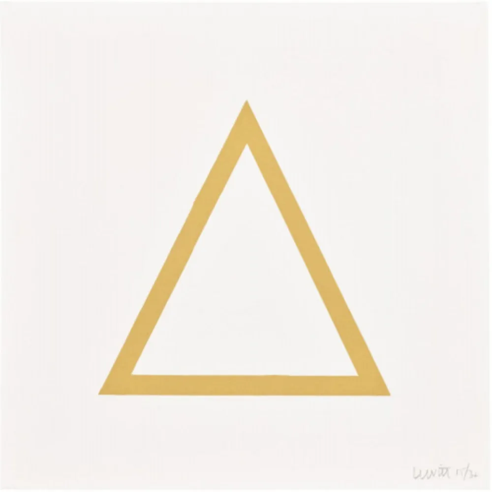 Siebdruck Lewitt - Plate 7 (from Five Geometric Figures in Five Colors)