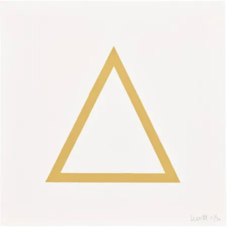 Siebdruck Lewitt - Plate 7 (from Five Geometric Figures in Five Colors)