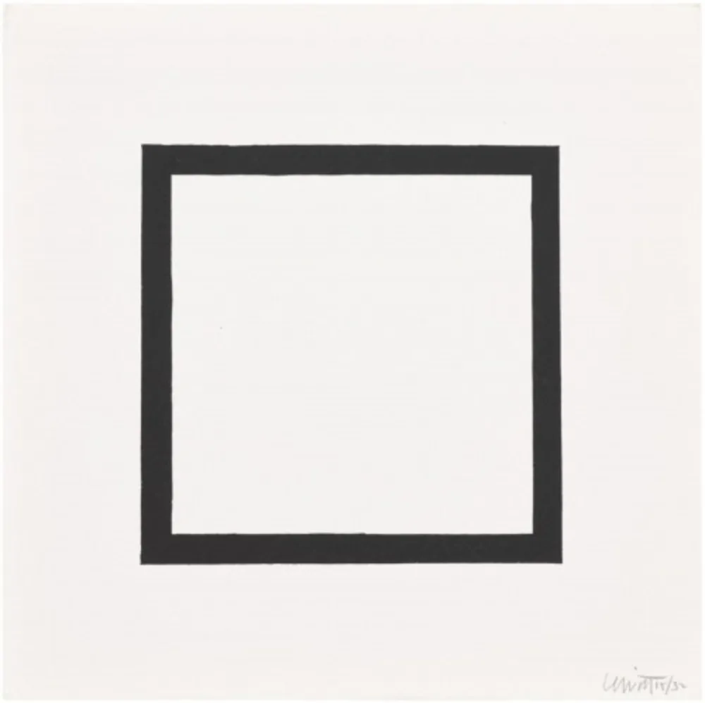 Siebdruck Lewitt - Plate 7 (from Five Geometric Figures in Five Colors)