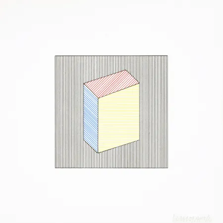 Siebdruck Lewitt - Twelve Forms Derived From a Cube 21