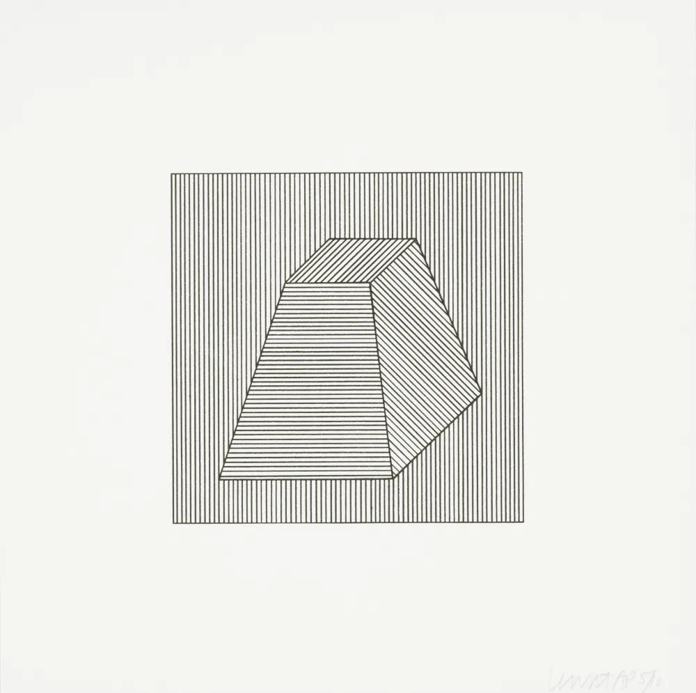 Siebdruck Lewitt - Twelve Forms Derived From a Cube 26