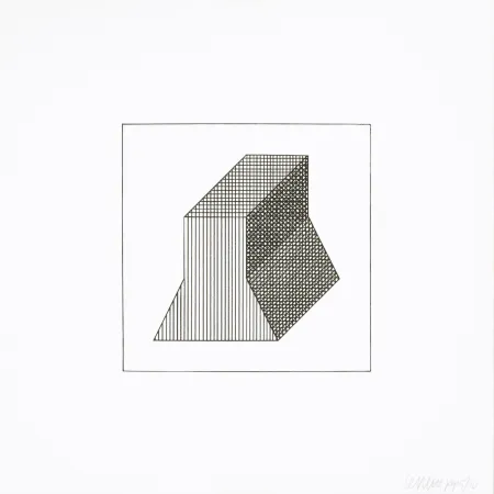 Siebdruck Lewitt - Twelve Forms Derived From a Cube 34