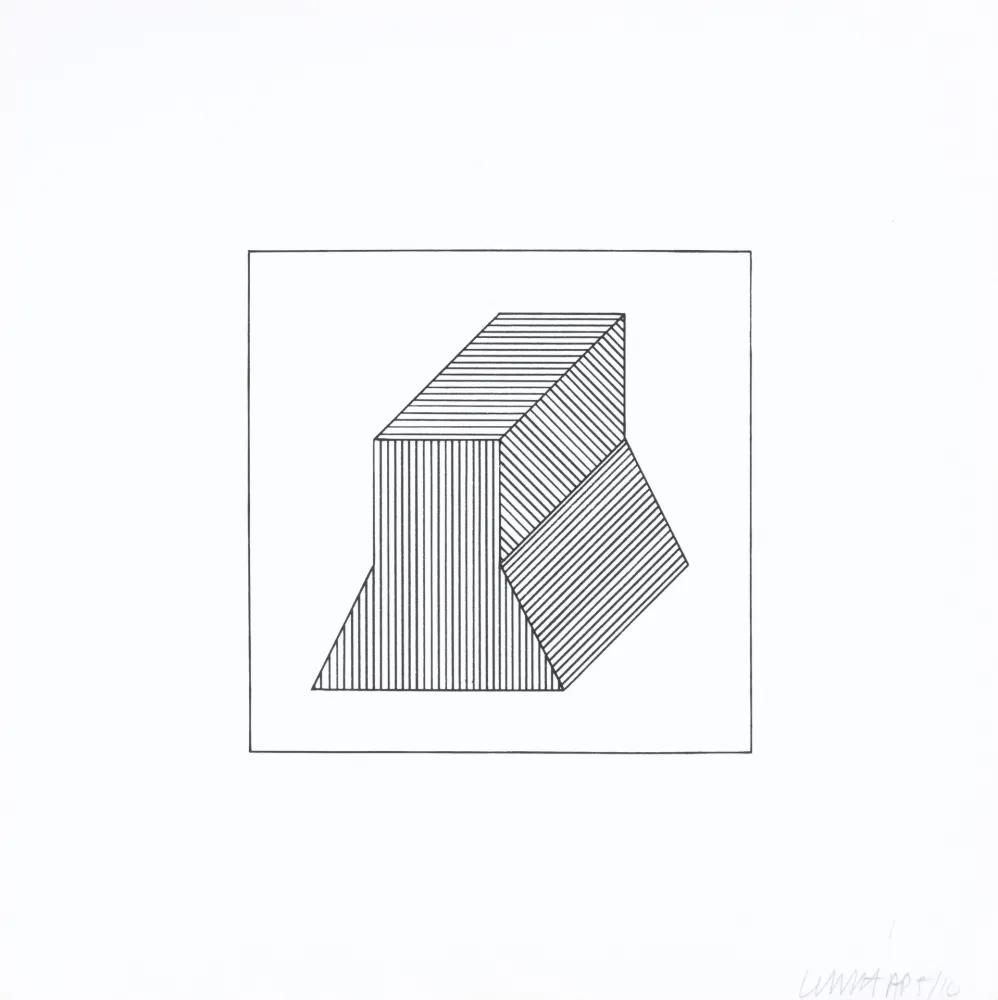 Siebdruck Lewitt - Twelve Forms Derived From a Cube 38
