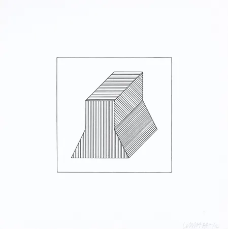 Siebdruck Lewitt - Twelve Forms Derived From a Cube 38