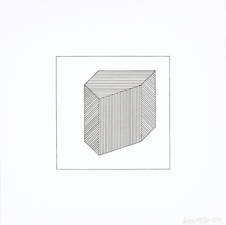 Siebdruck Lewitt - Twelve Forms Derived From a Cube 40