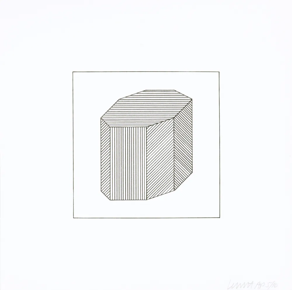 Siebdruck Lewitt - Twelve Forms Derived From a Cube 44