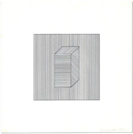 Siebdruck Lewitt - Twelve Forms Derived from a Cube (Set of 48) (1)