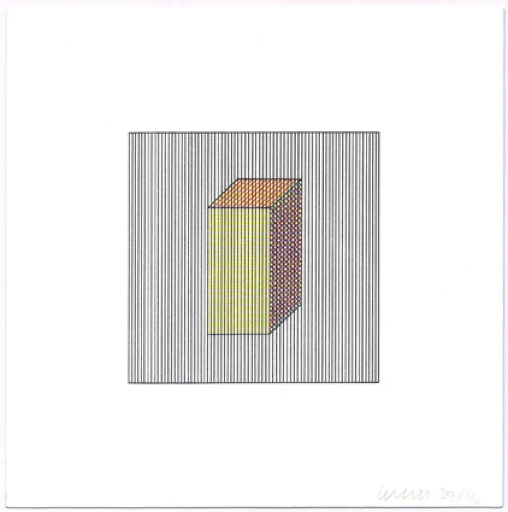 Siebdruck Lewitt - Twelve Forms Derived from a Cube (Set of 48) (2)