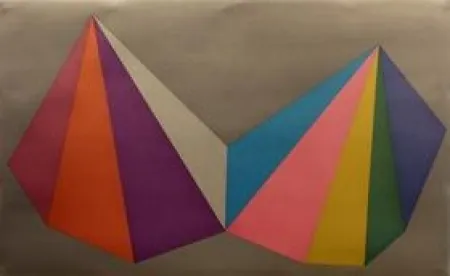 Siebdruck Lewitt - Two Asymmetrical Pyramids