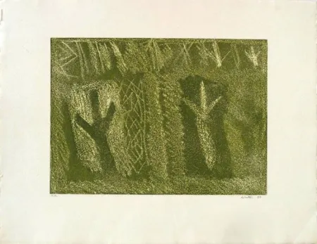 Lithographie Licata - Sans Titre