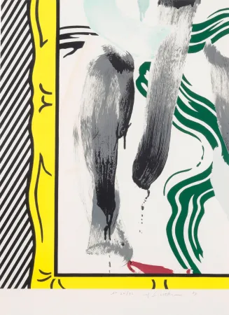 Lithographie Lichtenstein - Against apartheid