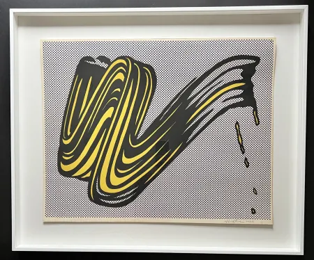 Siebdruck Lichtenstein - Brushstroke