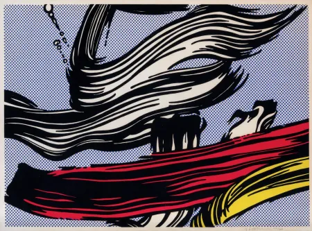 Siebdruck Lichtenstein - Brushstrokes