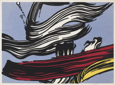 Siebdruck Lichtenstein - Brushstrokes
