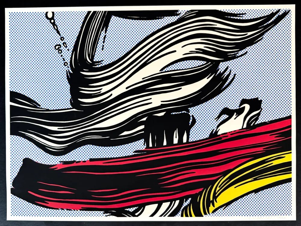Siebdruck Lichtenstein - Brushstrokes