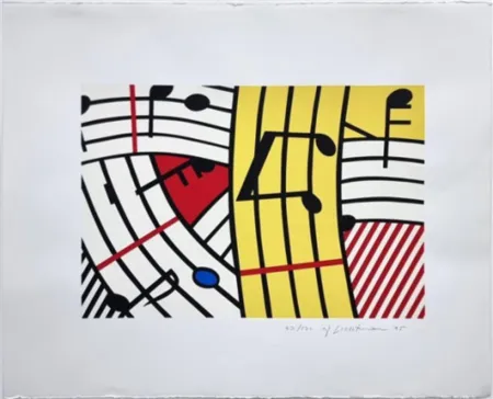 Siebdruck Lichtenstein - Composition IV