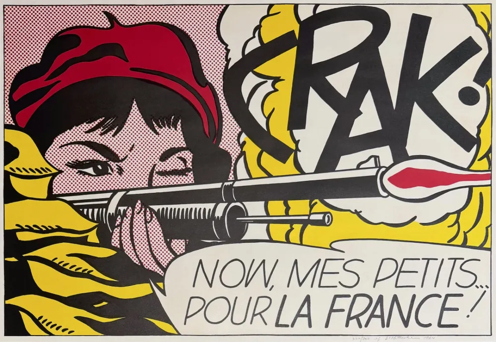 Lithographie Lichtenstein - Crak!