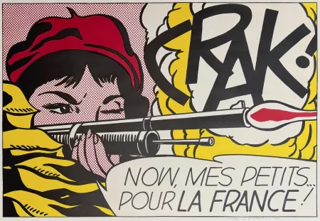Lithographie Lichtenstein - Crak!