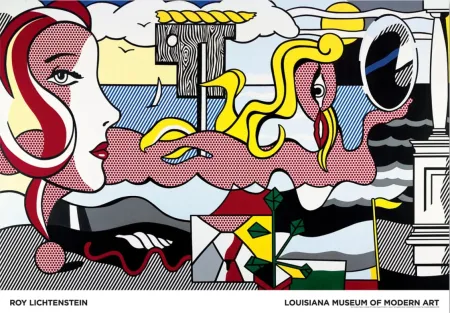 Plakat Lichtenstein - Figures in Landscape