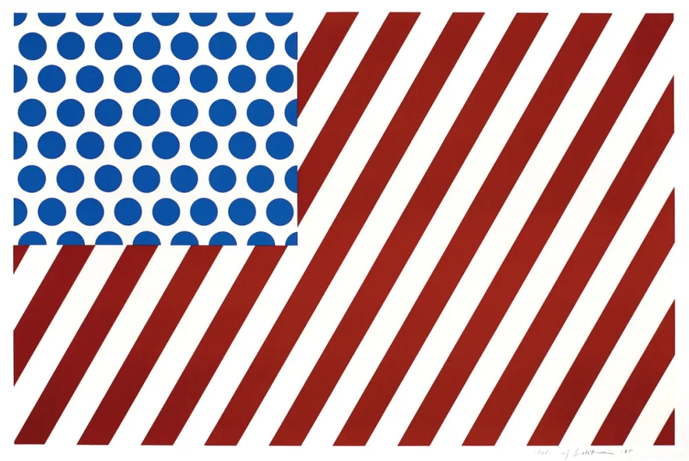 Siebdruck Lichtenstein - Forms in Space (C.217)