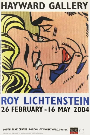 Siebdruck Lichtenstein - Kiss V Hayward Gallery