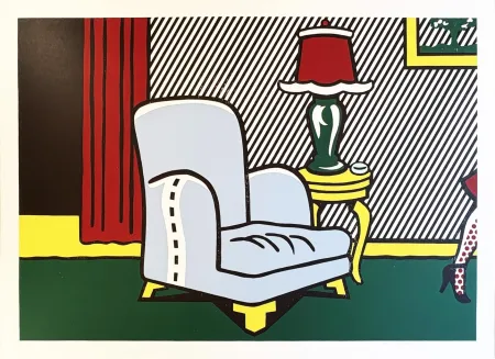 Holzschnitt Lichtenstein - La Sortie from the Interior Series