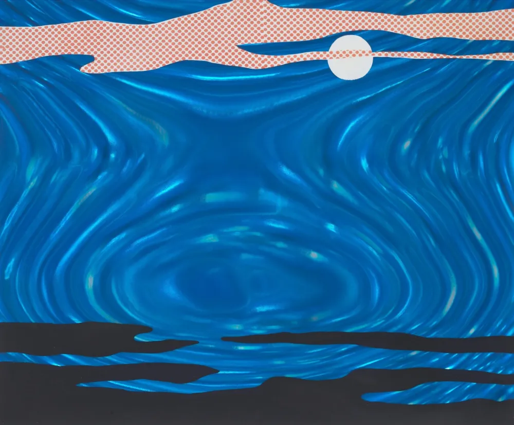 Siebdruck Lichtenstein - Moonscape