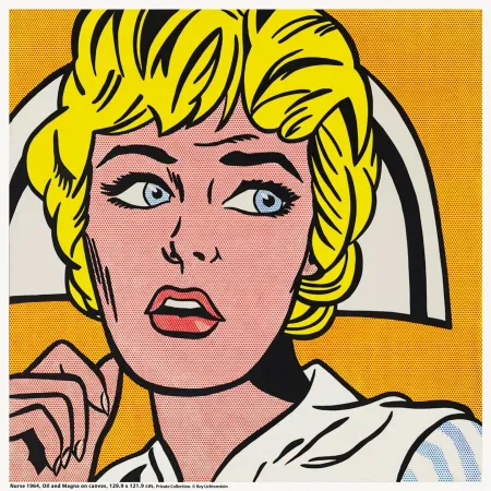 Siebdruck Lichtenstein - Nurse
