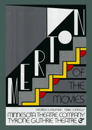 Siebdruck Lichtenstein - Roy Lichtenstein: 'Merton Of The Movies' 1968 Silverfoil-serigraph