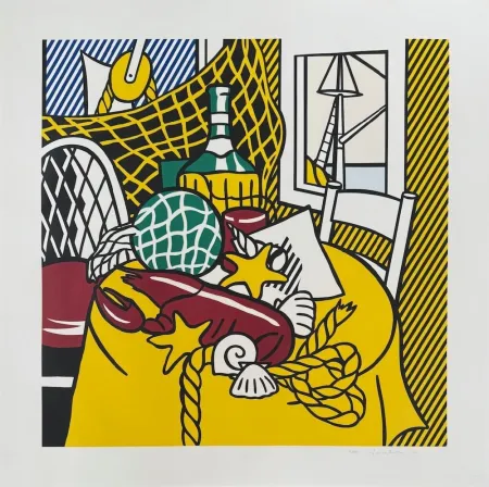 Siebdruck Lichtenstein - Still Life with Lobster