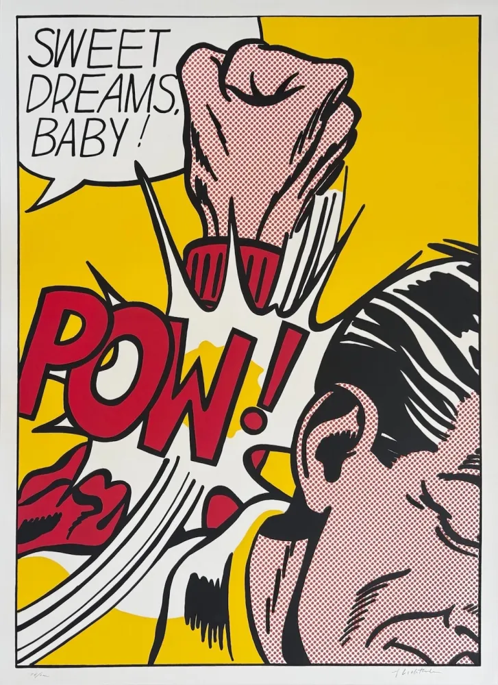 Siebdruck Lichtenstein - Sweet Dreams, Baby!