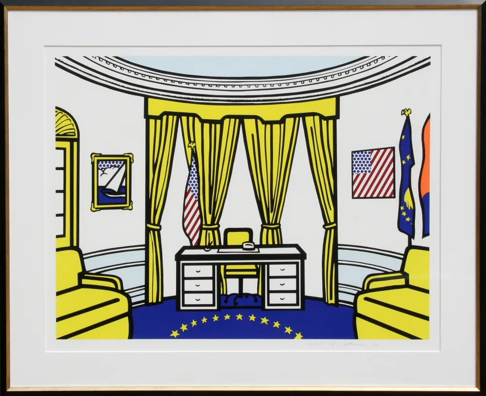 Siebdruck Lichtenstein - The Oval Office