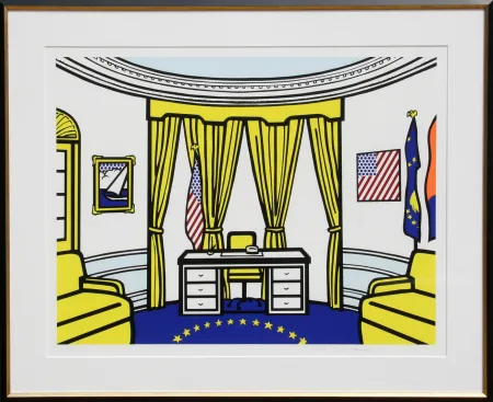 Siebdruck Lichtenstein - The Oval Office