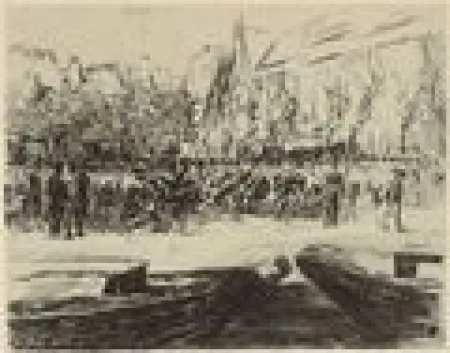 Stich Liebermann - Rindermarkt in Leiden