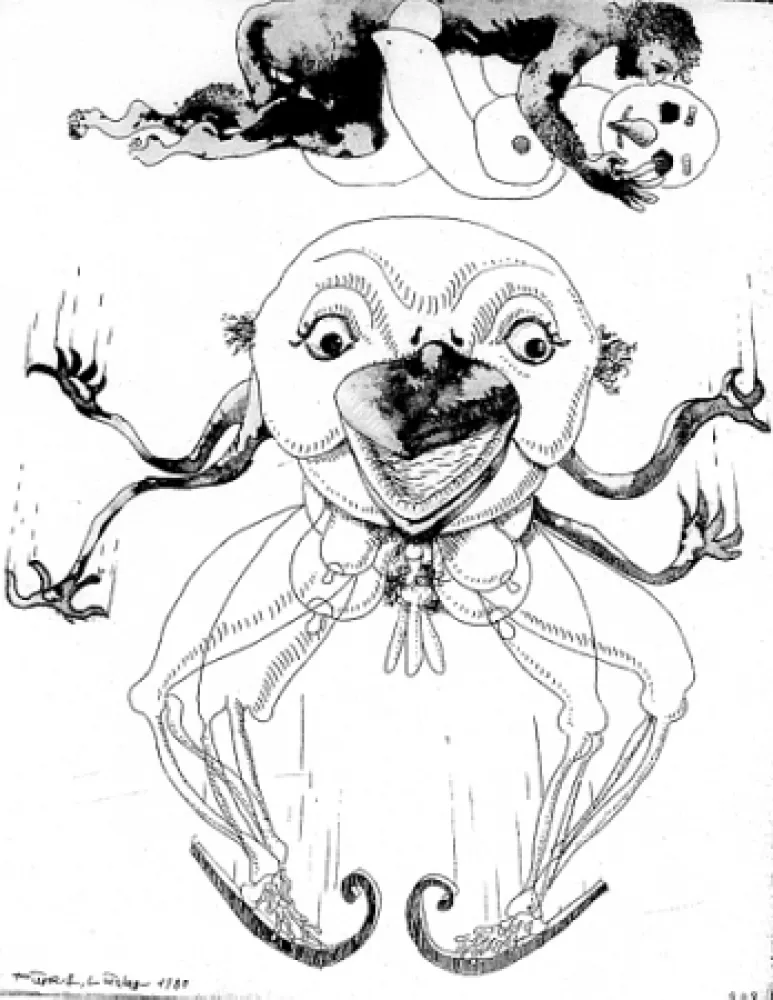 Illustriertes Buch Lindner - 7 Acqueforti 1980