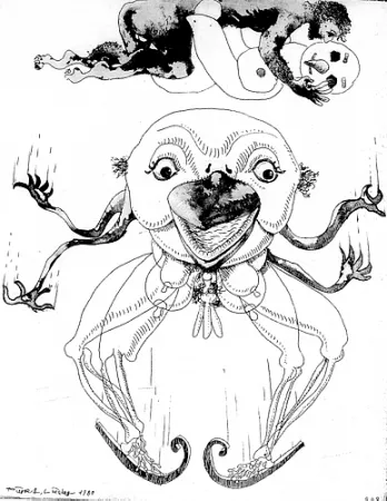 Illustriertes Buch Lindner - 7 Acqueforti 1980