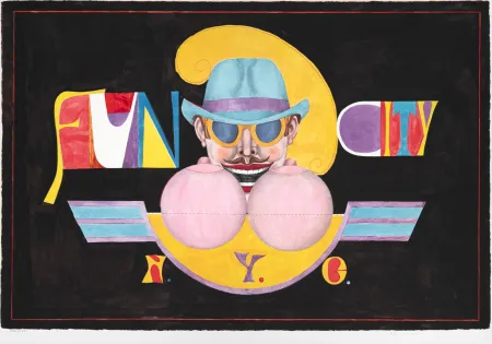 Lithographie Lindner - Fun City