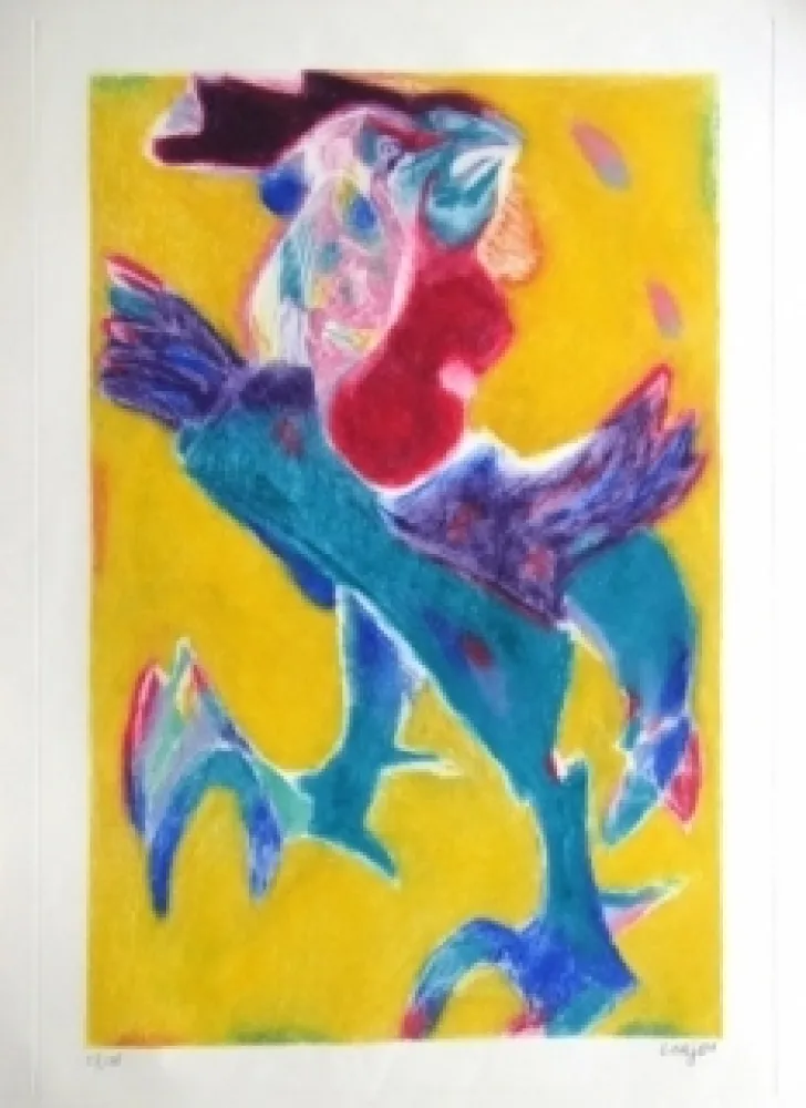 Radierung Und Aquatinta Lorjou - Composition