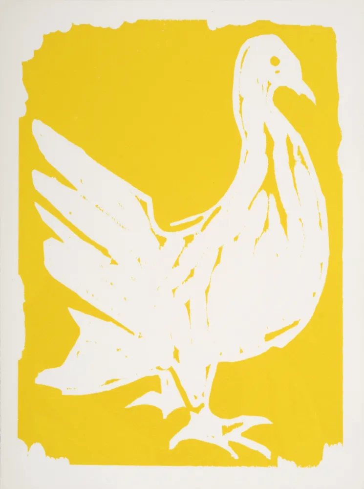 Holzschnitt Lorjou - La Colombe, 1965