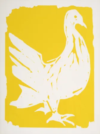 Holzschnitt Lorjou - La Colombe, 1965